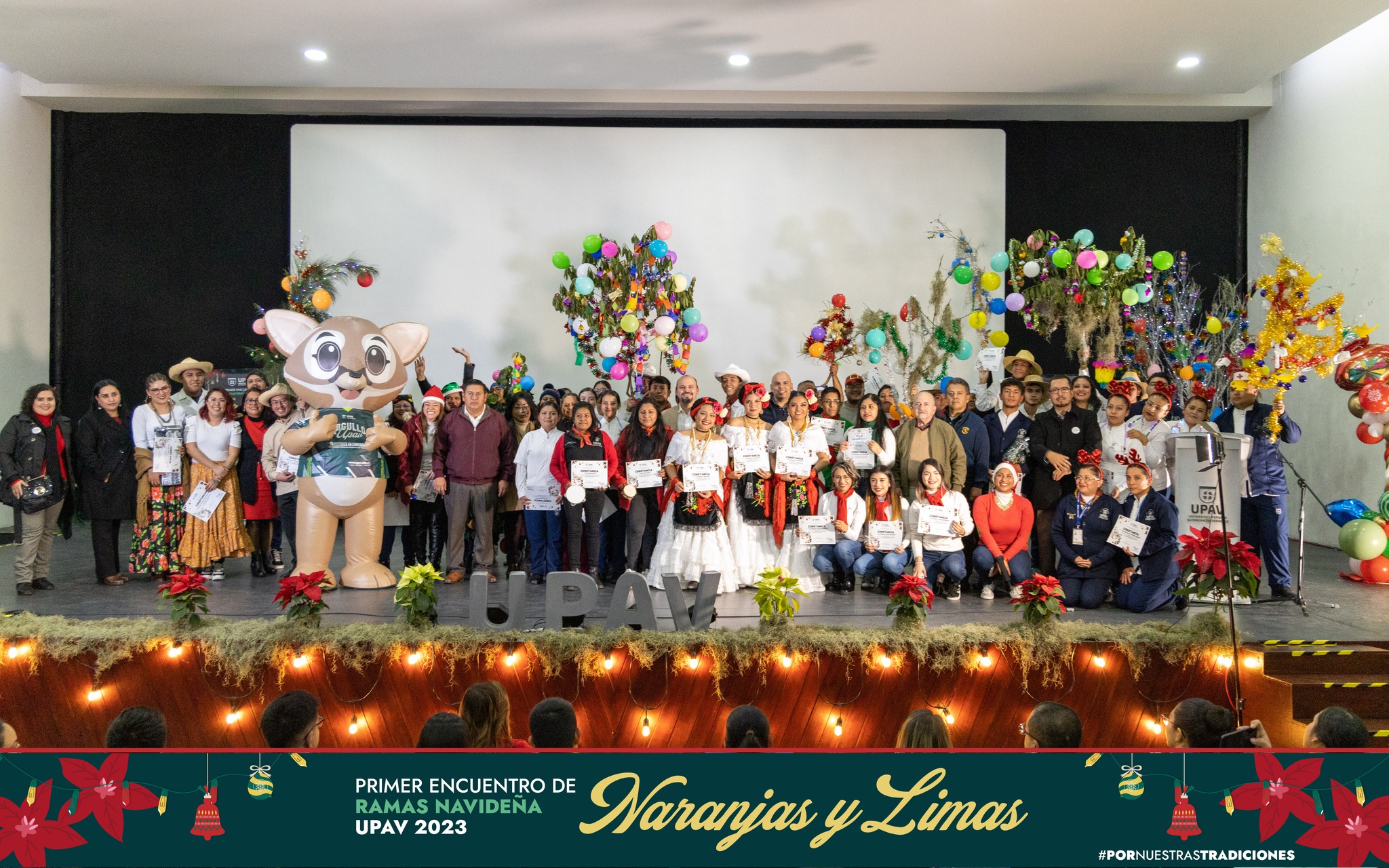 “1er Encuentro de Ramas Navideñas UPAV 2023; Naranjas y Limas”